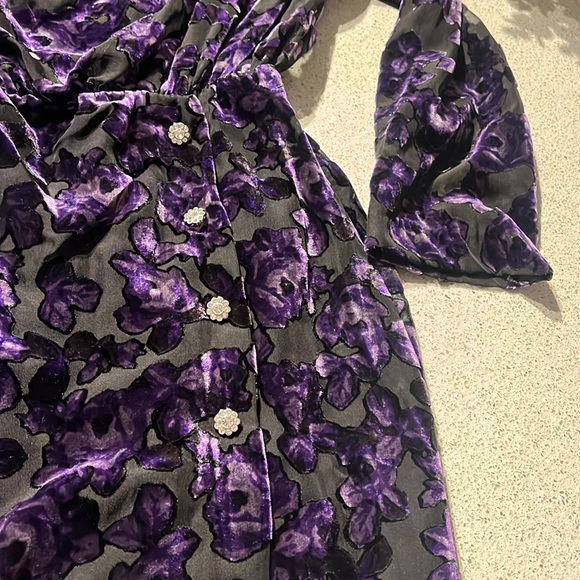 Zara Sz S Velvet Trim Dress Blogger Favourite - Picture 11 of 17